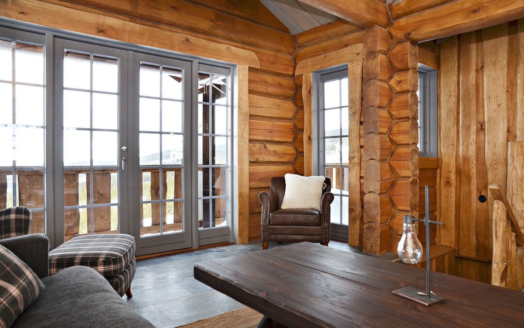 Hand built log cabin lodge home for sale uk